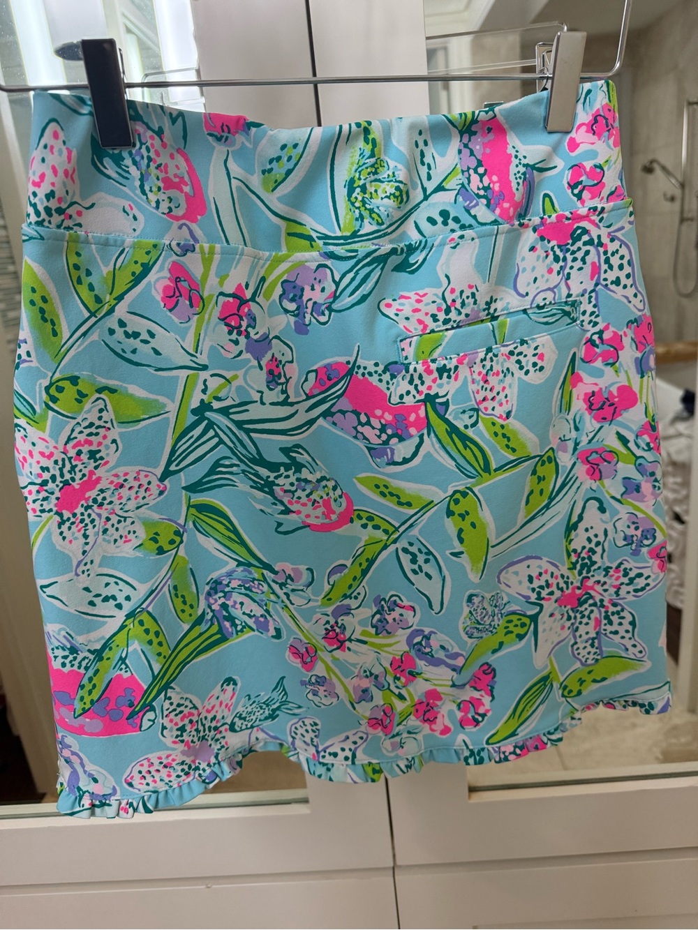 Lilly Pulitzer Floral Blue Skort